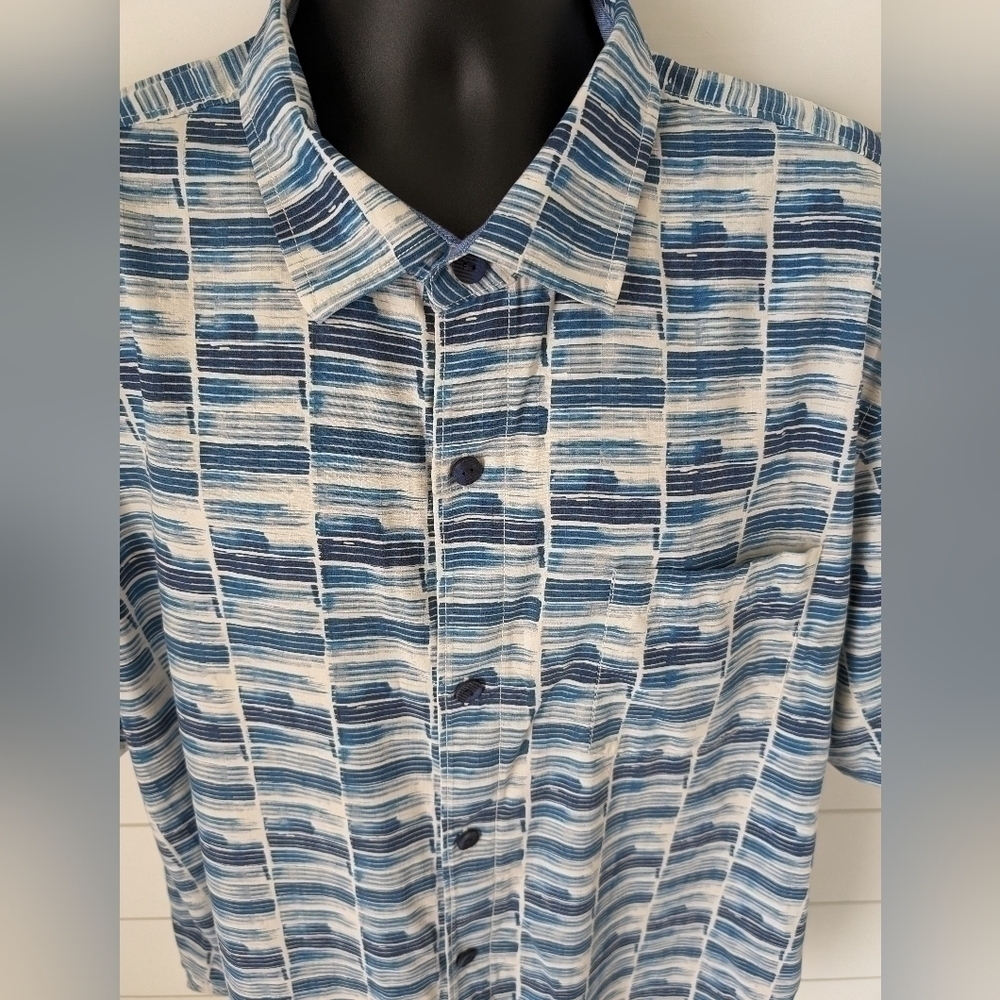 Tommy Bahama Tazmania Tiles Camp Shirt Mens XXL Island Zone Silk Blend - Picture 2 of 11